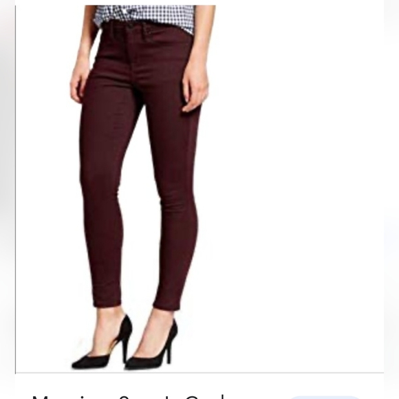 Mossimo Supply Co. Denim - MOSSIMO Black Raspberry High Rise Skinny Denim Power Stretch SZ 6/ 28R NWT